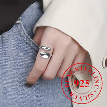 Load image into Gallery viewer, Glamorous 925 Sterling Silver Waterdrop Wrap Ring - Chunky &amp; Adjustable, Unisex Design for Daily Wear - Shop &amp; Buy
