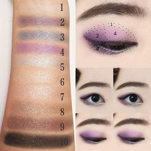 Load image into Gallery viewer, Glamorous Diamond &amp; Glitter 10-Color Eyeshadow Palette with Brush - Shop &amp; Buy
