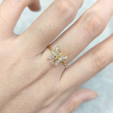 Load image into Gallery viewer, Gold Band Ring 925 Sterling Silver Wedding Band Unique Butterfly Gold Moissanite Ring Birthday Gift for Her - Shop &amp; Buy
