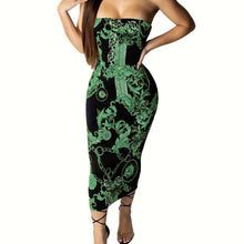 Load image into Gallery viewer, Graphic Print Bodycon Tube Dress, Sexy Backless Dress For Spring &amp; Summer, Women&#39;s Clothing - Shop &amp; Buy
