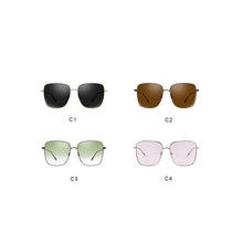 Load image into Gallery viewer, Green Sunglasses Oversized Women Brand Design 90s Vintage Square Metal Frame Fashion Gradient Lens Sun Glasses - Shop &amp; Buy
