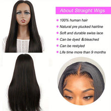 Load image into Gallery viewer, HAIR Wig Brazilian Straight Glueless Lace Front Human Hair Wigs For Women 100% HD Lace Closure Wig Wear Go Wigs Pre cut - Shop &amp; Buy
