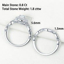 Load image into Gallery viewer, Halo Pear Cut AAAAA Cubic Zircon 925 Sterling Silver Infinity Engagement Rings For Women Wedding Band Bridal Ring Set - Shop &amp; Buy
