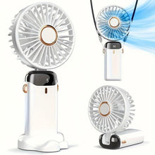 Load image into Gallery viewer, Handheld Fan, Portabe Fan Battery Powered Fan with LED, Small Personal Usb Folding Skincare Little Wireless Cooling - Shop &amp; Buy
