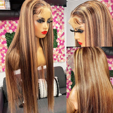 Load image into Gallery viewer, Highlight 13x4 HD Lace Front Human Hair Wigs For Women - Shop &amp; Buy
