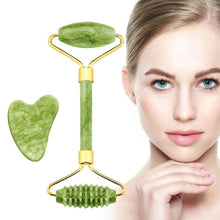 Load image into Gallery viewer, Jade Roller Massager For Face Roller Gua Sha Set Jade Stone Body Eyemassager Thin Face Lift Anti Wrinkle Aging Skin Care Tool - Shop &amp; Buy