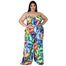 Load image into Gallery viewer, Jumpsuit Women Plus Size Clothing 5xl Floral Print Sexy Outfits Elegance Strapless Tank One Piece Outfit - Shop &amp; Buy
