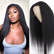 Load image into Gallery viewer, Kinky Straight Lace Front Human Hair Wigs Human Hair Glueless 4x4 13X4 Kinky Straight Lace Closure Wig - Shop &amp; Buy
