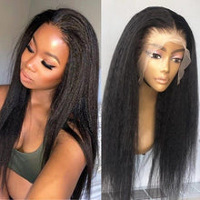 Load image into Gallery viewer, Kinky Straight Lace Front Human Hair Wigs Human Hair Lace Wig Glueless 4x4 13X4 Kinky Straight Lace Closure Wig - Shop &amp; Buy
