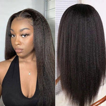Load image into Gallery viewer, Kinky Straight Lace Front Human Hair Wigs Human Hair Lace Wig Glueless 4x4 13X4 Kinky Straight Lace Closure Wig - Shop &amp; Buy
