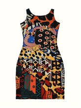 Load image into Gallery viewer, Knee High Leopard Print Pencil Dress - Bodycon, Sleeveless, Crew Neck, Mid Elasticity, Random Printing - Shop &amp; Buy
