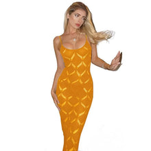 Load image into Gallery viewer, Knitted Crochet Strips Sleeveless Maxi Dress Cut Out Summer Women Sexy Sheath Body-Shaping Clubwear - Shop &amp; Buy
