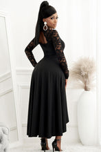 Load image into Gallery viewer, Lace High-Low V-Neck Dress - Shop &amp; Buy