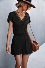 Load image into Gallery viewer, Lace Trim V-Neck Romper - Shop &amp; Buy