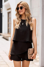 Load image into Gallery viewer, Layered Sleeveless Round Neck Romper - Shop &amp; Buy