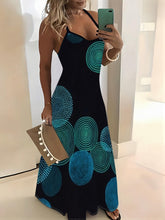 Load image into Gallery viewer, Lightweight Color Block Maxi Cami Dress - Summer-Ready Vacation Style - Sleeveless Crew Neck - Shop &amp; Buy
