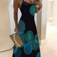Load image into Gallery viewer, Lightweight Color Block Maxi Cami Dress - Summer-Ready Vacation Style - Sleeveless Crew Neck - Shop &amp; Buy
