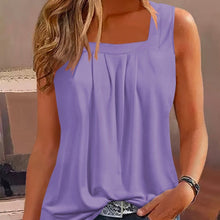 Load image into Gallery viewer, Lightweight Square Neck Tank Top - Fashion-Forward Casual Wear for Women - Breathable &amp; Versatile Style for Summer &amp; Spring - Shop &amp; Buy
