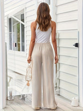 Load image into Gallery viewer, Linen Palazzo Pants for Women - Lightweight &amp; Flowy Wide Leg - Comfortable Beach Wear - Shop &amp; Buy
