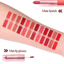 Load image into Gallery viewer, Long-Lasting 3-Color Lipstick &amp; Lip Gloss Set - Double Headed Design for Natural, Lustrous Texture - Shop &amp; Buy
