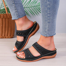 Load image into Gallery viewer, Low Heel Platform Wedge Sandals - Soft, Non-Slip, Strappy Back, Open Toe, Comfy Summer Shoes - Shop &amp; Buy

