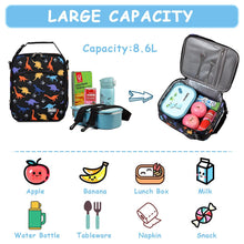 Load image into Gallery viewer, Lunch Boxes Bag for Kids Dinosaur Reusable Lunch Box Containers for Boys and Girls Insulated Lunch Bag - Shop &amp; Buy