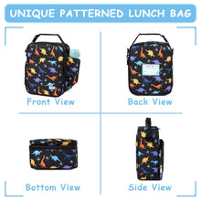 Load image into Gallery viewer, Lunch Boxes Bag for Kids Dinosaur Reusable Lunch Box Containers for Boys and Girls Insulated Lunch Bag - Shop &amp; Buy
