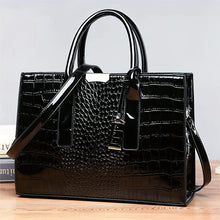 Load image into Gallery viewer, Luxurious Crocodile Embossed Tote Bag for Women - Chic Double Handle Design - Shop &amp; Buy
