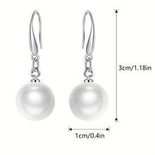 Load image into Gallery viewer, Luxurious Sterling Silver 925 Hypoallergenic Freshwater Pearl Dangle Earrings - Shop &amp; Buy
