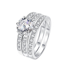 Load image into Gallery viewer, Luxury 2ct Moissanite 925 Sterling Silver Ring - Perfect for Engagement - Shop &amp; Buy

