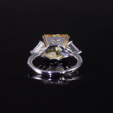 Load image into Gallery viewer, Luxury Diamond-fire CZ- Fancy Vivid Yellow Engagement Rings 925 Sterling Silver Handmade Statement Ring - Shop &amp; Buy
