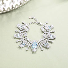 Load image into Gallery viewer, Luxury Gemstone Bracelet Natural Sky Blue Topaz Vintage Bracelet Bangle in 925 Sterling Silver Prom Bridesmaid gift - Shop &amp; Buy