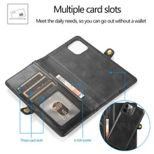 Load image into Gallery viewer, Magnetic split Wallet Case for iPhone 14 Pro Max 13 12 Mini Pro with Large capacity Card Slots Multifunctional Design Cover - Shop &amp; Buy
