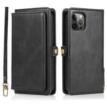Load image into Gallery viewer, Magnetic split Wallet Case for iPhone 14 Pro Max 13 12 Mini Pro with Large capacity Card Slots Multifunctional Design Cover - Shop &amp; Buy
