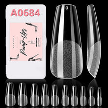 Load image into Gallery viewer, Makartt 500Pcs Soft Gel Full Cover Tips, Soak Off Nail Extensions Kit Clear Medium Stiletto Nail Tips for Acrylic Nails - Shop &amp; Buy