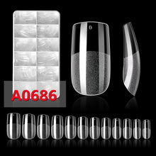 Load image into Gallery viewer, Makartt 500Pcs Soft Gel Full Cover Tips Soak Off Nail Extensions Kit, Medium Coffin Clear Fake Nail Tips Press on Nails Gelly - Shop &amp; Buy