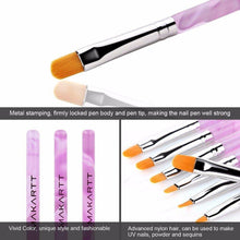 Load image into Gallery viewer, Makartt 7pcs Gel Nail Brush Set Poly Nail Extension Gel Brush Nail Art Tips Builder Brush Nail Painting Pen - Shop &amp; Buy

