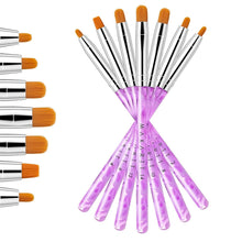 Load image into Gallery viewer, Makartt 7Pcs Multifunctional Nail Art Brush Set for UV Gel Poly Extension Gel, Nail Art Tips Builder Brush Nail Art Painting - Shop &amp; Buy
