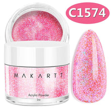 Load image into Gallery viewer, Makartt Glitter Acrylic Powder 2Oz DIY Nail Art For Beginner For Nail Extension Carving Salon At Home No Nail Lamp Needed - Shop &amp; Buy