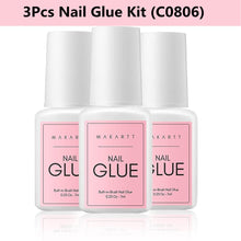 Load image into Gallery viewer, Makartt Nail Glue for Acrylic Nails Super Brush on Nail Glue Kit Bond Quickly Artificial Nail Adhesive Glue for Nail Tips - Shop &amp; Buy
