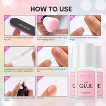 Load image into Gallery viewer, Makartt Nail Glue for Acrylic Nails Super Brush on Nail Glue Kit Bond Quickly Artificial Nail Adhesive Glue for Nail Tips - Shop &amp; Buy
