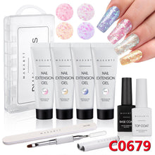 Load image into Gallery viewer, Makartt Poly Nail Extension Gel Kit 15ML Nail Gel with Slip Solution All In One Kit Nail Art for Nail Manicure Beginner Starter - Shop &amp; Buy
