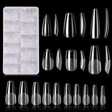 Load image into Gallery viewer, Makartt Soft Gel Full Cover Tips Kit for Soak Off Nail Extensions, 500 Pcs Clear Medium Almond Gelly Tips False Press on Nails - Shop &amp; Buy
