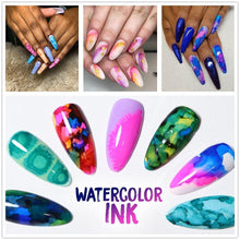 Load image into Gallery viewer, Makartt Watercolor Ink Blooming Nail Polish Magic Blossom Polish Manicuring Kit Work With Transparent Marble Pattern Nail Vanish - Shop &amp; Buy
