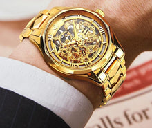 Load image into Gallery viewer, Men Mechanical Watch OUPINKE Top Brand Men&#39;s Watches Luxury Automatic Skeleton Waterproof Sapphire Business Wristwatch - Shop &amp; Buy