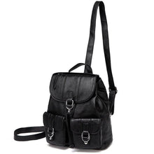 Load image into Gallery viewer, Mini Leather Backpack for Women Casual Soft Women Backpack Purse Luxury Rucksack for Girls Drawstring Backpack - Shop &amp; Buy