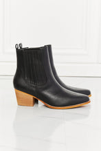 Load image into Gallery viewer, MMShoes Love the Journey Stacked Heel Chelsea Boot in Black - Shop &amp; Buy