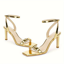 Load image into Gallery viewer, Modatope Strappy Sandals for Women Buckled Heeled Sandals Open Toe Ankle Strap Womens Sandals - Shop &amp; Buy
