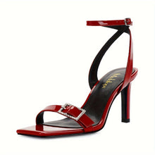 Load image into Gallery viewer, Modatope Strappy Sandals for Women Buckled Heeled Sandals Open Toe Ankle Strap Womens Sandals - Shop &amp; Buy
