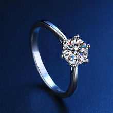 Load image into Gallery viewer, Moissanite Diamond Ring, 925 Sterling Silver, Vintage Elegant Unisex Design, Perfect for Engagement, Wedding - Shop &amp; Buy
